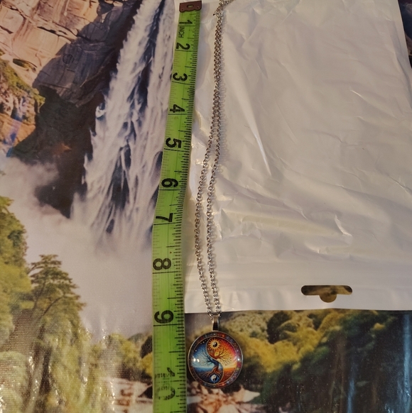 Colorful Yin Yang Pendant Necklace - Picture 6 of 9